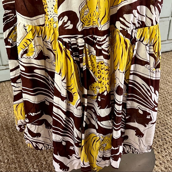 Anthropologie Whimsical Panther Maxi Dress M - Picture 5 of 16